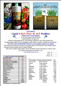 Liquid Fertiliser Healthy Earth